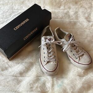 Converse Off-White Canvas Sneakers